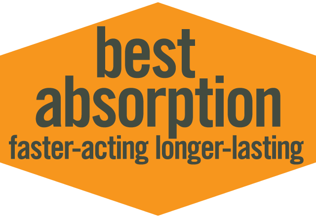 Best Absorption, Faster-Acting, Longer-Lasting